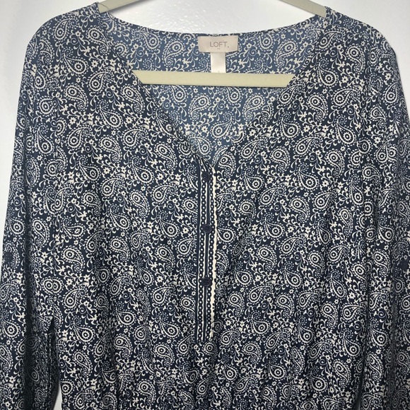 NWOT | Ann Taylor LOFT | Paisley Print Romper - Picture 4 of 8
